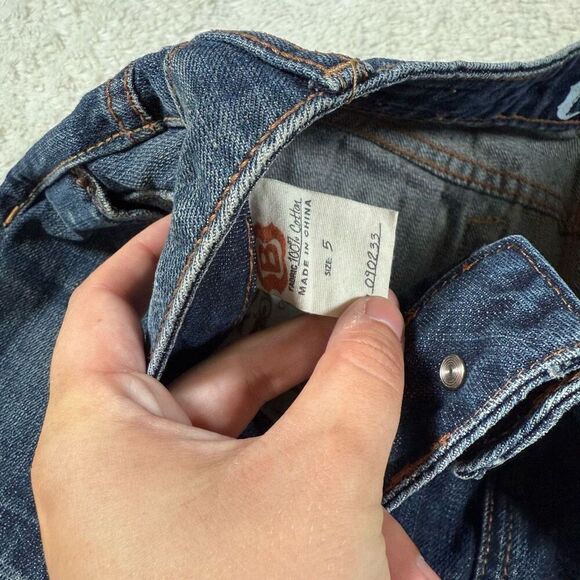 Vintage Y2K Bullhead Navy Women’s Denim Jean Mini Skirt - Picture 4 of 7